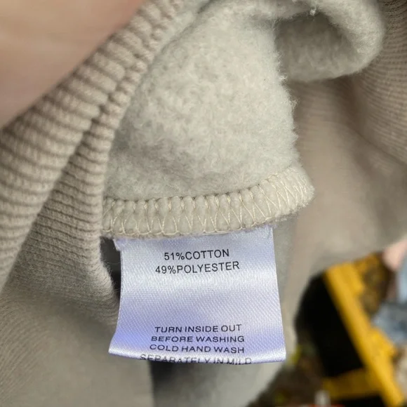 White Fox Era 8 Beige Pink Hoodie L/XL - Picture 4 of 5